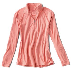 Orvis Dri Release Casting Long Sleeve 1/4Zip Women's in Clay